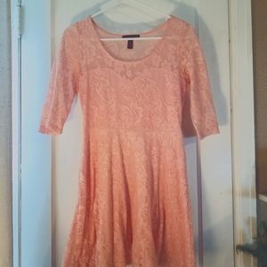 Material Girl Pink Lace Dress